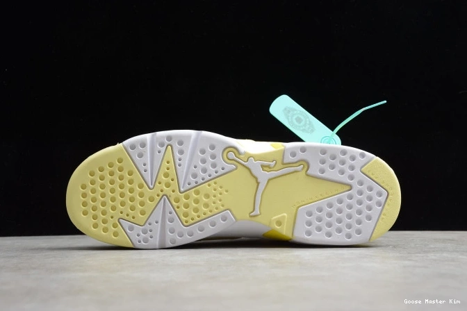Floral Dynamic Jordan 6 Air Yellow 543390-800 Retro (GS) 0706